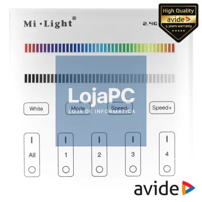 Interruptor de Parede Tátil P/ Fita LEDS 12V RGBW AVIDE