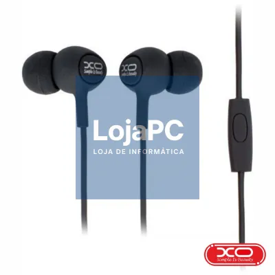 Auscultadores C/ Fios Stereo Preto XO