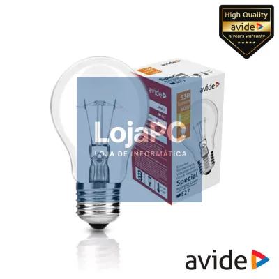 Lâmpada E27 60W Globo 2700K 530lm AVIDE
