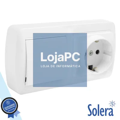INTERRUPTOR E TOMADA DE PAREDE 10A 250V SOLERA
