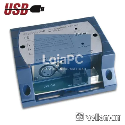 KIT CONTROLADOR DMX USB INTERFACE VELLEMAN