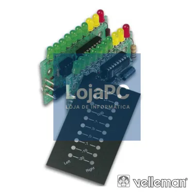 KIT MEDIDOR VU 2x10 LEDS STEREO VELLEMAN