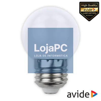Lâmpada E27 1W LED Globo G45 Branco 30lm AVIDE
