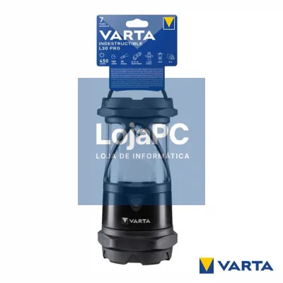 Candeeiro Portátil LED COB 5W 450lm 6xAA IP67 VARTA