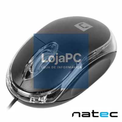 Rato Óptico C/ Fios 1000DPI USB Preto NATEC