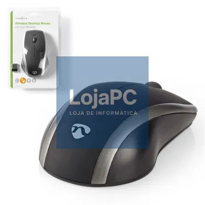 Rato S/ fios 1200 dpi 3 Botões Preto NEDIS