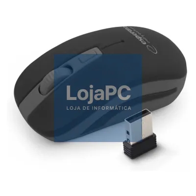 Rato Óptico 800/1200/1600 DPI s/ Fios 2.4GHz Preto/Cinzento
