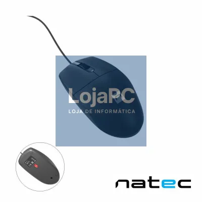 Rato Óptico C/ Fios 1200DPI USB Preto NATEC