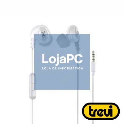 Auscultadores Stereo C/ Fios Branco TREVI