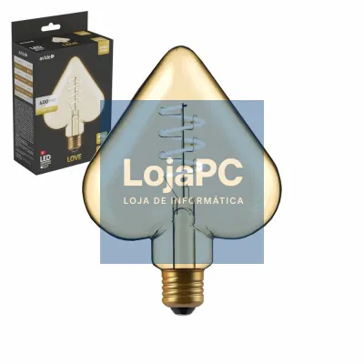 Lâmpada E27 4.9W 230V Filamento 2200K 400lm Dimável Love