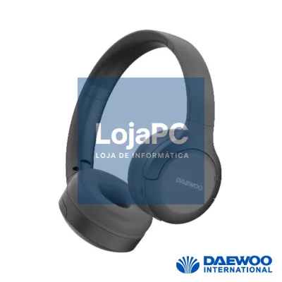 Auscultadores Bluetooth 5.3 S/ Fios Cartão SD DIADEMA Preto