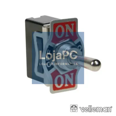 INTERRUPTOR ALAVANCA 10A-250V DPDT ON-OFF-ON VELLEMAN