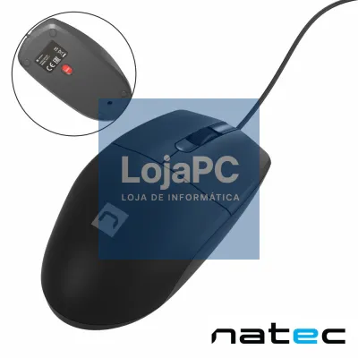 Rato Óptico C/ Fios 1000DPI USB Preto NATEC