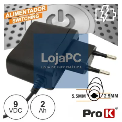 ALIMENTADOR SWITCHING 9V 2A PROK