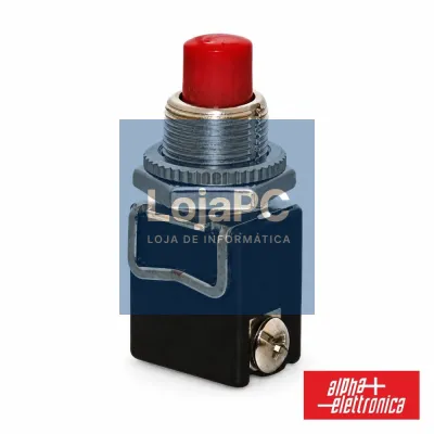 Interruptor Pressão N.F. 4A (OFF)/ON 250VAC IP40 Vermelho