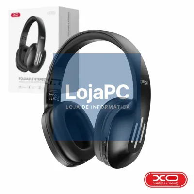 Auscultadores S/ Fios Stereo AUX FM Bluetooth 5.0 Preto XO