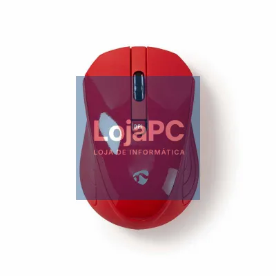 Rato S/ fios 1000 dpi 3 botões Vermelho NEDIS