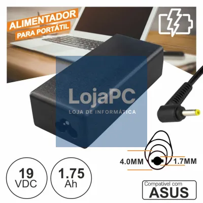 Alimentador P/ Asus 19V 4.74A 90W USB 5.5x2.5mm
