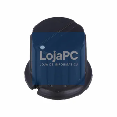 Botão P/ Potenciómetro Preto C/ Ponto Branco Ø19,5x20mm