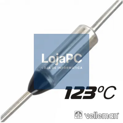 FUSÍVEL TÉRMICO 123°C +2ºC/-3°C 250V VELLEMAN