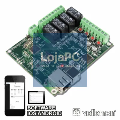 KIT PLACA DE RELÉS ETHERNET VELLEMAN