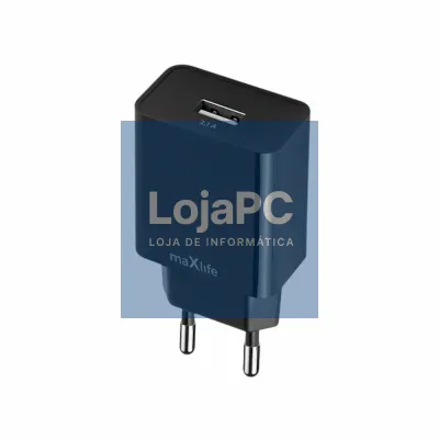 Alimentador Comutado USB-A 5V 2.1A Preto MAXLIFE