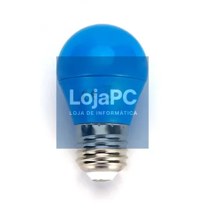 Lâmpada E27 4W= 30W 230V LED Azul