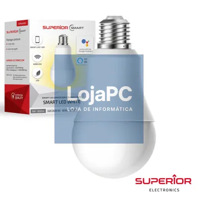 Lâmpada E27 10W 230V Globo 3000K 800lm Branco Quente
