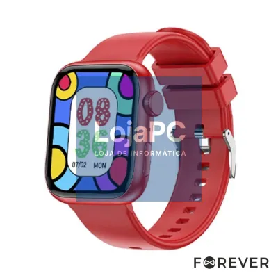 SmartWatch P/ Android iOS IGO Watch 3 IP65 BT5.0 Vermelho