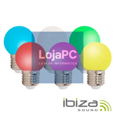 CONJUNTO 6 LÂMPADAS E27 COLORIDAS P/ GRINALDA IBIZA