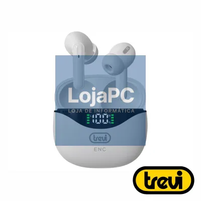 Auriculares Earbuds Bluetooth 5.2 TWS ENC C/ LCD TREVI