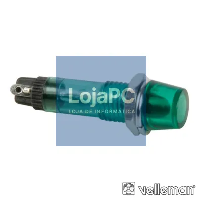 LUZ PILOTO REDONDO VERDE 8MM 220V VELLEMAN