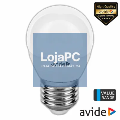 Lâmpada LED E27 GLOBO 3W 230V 4000K 250lm Value Range AVIDE