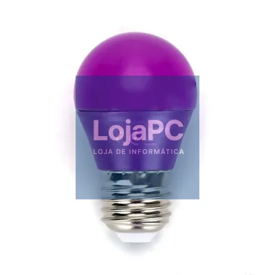 Lâmpada E27 4W= 30W 230V LED Roxo