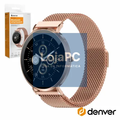 SmartWatch P/ Android iOS 1.32" Ouro Rosa DENVER