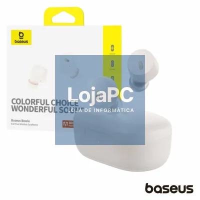 Auriculares Earbuds TWS Bluetooth Bowie E18 Branco BASEUS