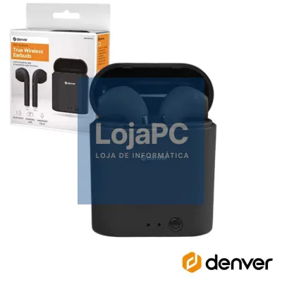 Auriculares Bluetooth 5.0 C/ Mic Dock Carregamento DENVER