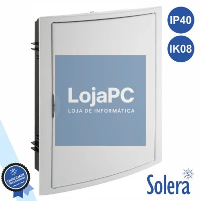 CAIXA DISTRIBUIÇÃO ELÉTRICA 28 ELEMENTOS IP40 IK08 SOLERA
