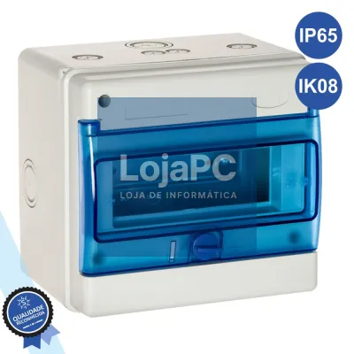 CAIXA DISTRIBUIÇÃO ELÉTRICA 8 ELEMENTOS IP65 IK08 SOLERA