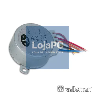 MOTOR PASSO A PASSO 12V 60MA 7.5° C/ 48 PASSOS