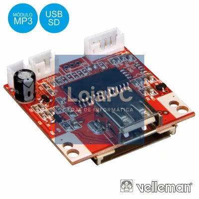 KIT MÓDULO MP3 C/ USB E SD VELLEMAN