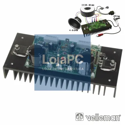 KIT AMPLIFICADOR DE POTÊNCIA 200W VELLEMAN