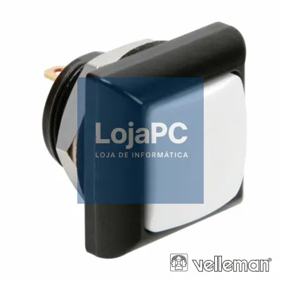 INTERRUPTOR PRESSÃO MINIATURA 1P SPST OFF-(ON) BRANCO