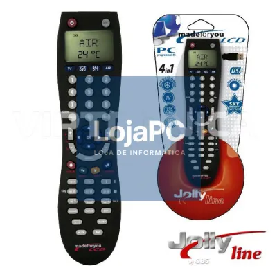 TELECOMANDO PROGRAMÁVEL 4:1 C/PROG E LCD