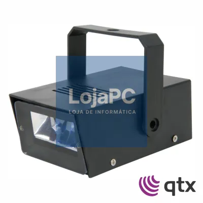Projetor Luz C/ 2 LEDS Brancos Strobe 4x Pilhas AA QTX