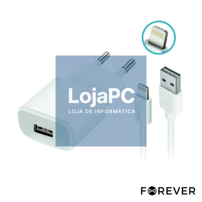 ALIMENTADOR COMUTADO + CABO LIGHTNING TIPO 2A FOREVER