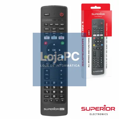 Comando TV Programável 4:1 CLEVER SUPERIOR