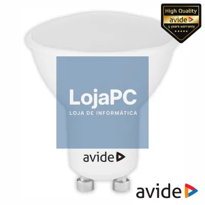 Lâmpada LED GU10 Spot 7W 230V 3000K 590lm Value Range AVIDE
