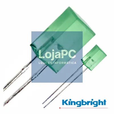 LED 5X5MM ALTO BRILHO VERDE DIFUSO KINGBRIGHT