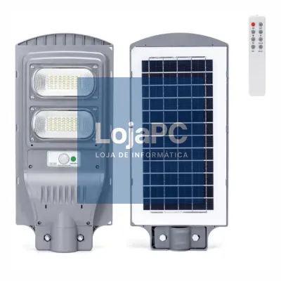 Candeeiro Exterior LED 100W 1000lm 6500K C/ PIR/Painel Solar
